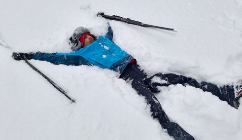 Uitrusten tijdens het lanfglaufen